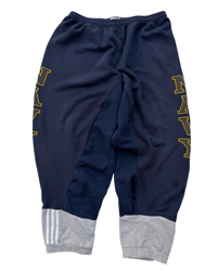 Image 3 of VTG NAVY UPCYCLED SWEATPANTS (XL-3XL)