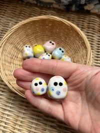 Image 10 of Speckled Pastel Polka Dot Mini Egg Guy (Small) Standing Decoration