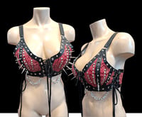 Image 3 of Red snake skin bralette 