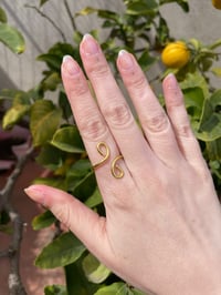 Image 5 of Gold spirals ring