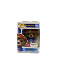 Image 1 of Funko Pop!: Disney: Paddington with Suitcase (Flocked) #1435