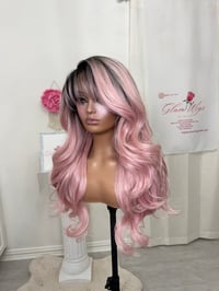 Image 11 of Pastel pink bangs wig (ready to ship)