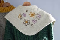 Image 11 of Embroidered Triangle Shawl - Handmade in Ireland