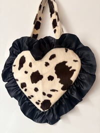 Image 1 of 🖤🤍 Midnight Rodeo Heart Bag 🤍🖤