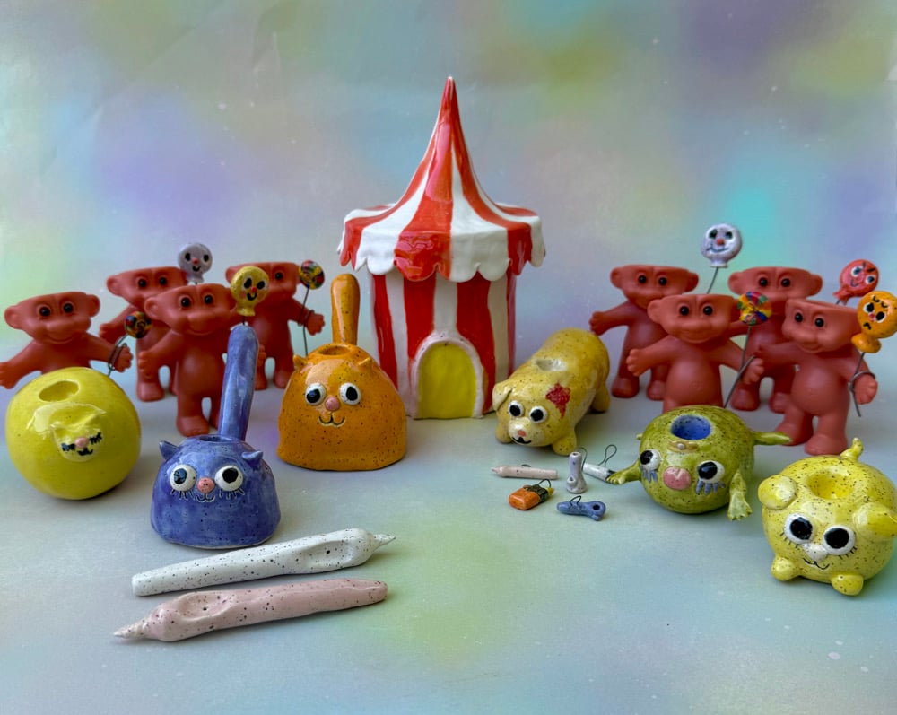 Image of circus tent jar