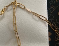 Image 1 of dainty 444 - gold eyeglass chain
