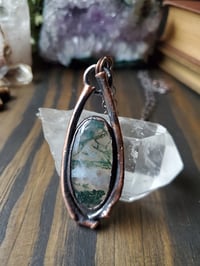 Image 1 of Moss Agate with Rib Bones #2