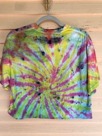 Image 4 of LARGE Disrespect Your Surroundings Tie Dye Crop Top Shirt C3