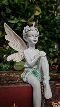 Image 3 of 👑The Armored Kingdom Everbloom Fairy of the Silver Forest Statue