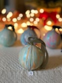 Marbled Ornaments - Jolly