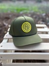 Georgia State Seal Patch Perforated Trucker Hat Green 