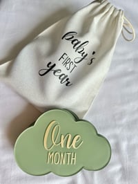 Image 3 of Baby Milestones Clouds 