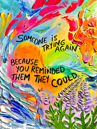 Image 1 of “Someone Is Trying Again” - ♡ ORIGINAL PAINTING ♡