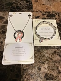 Image 1 of Breast Cancer Necklaces & Bracelets