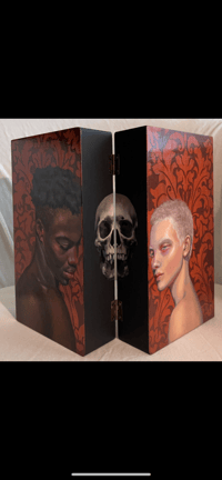 Image 2 of “Othello and Desdemona” Original painting on wooden box 