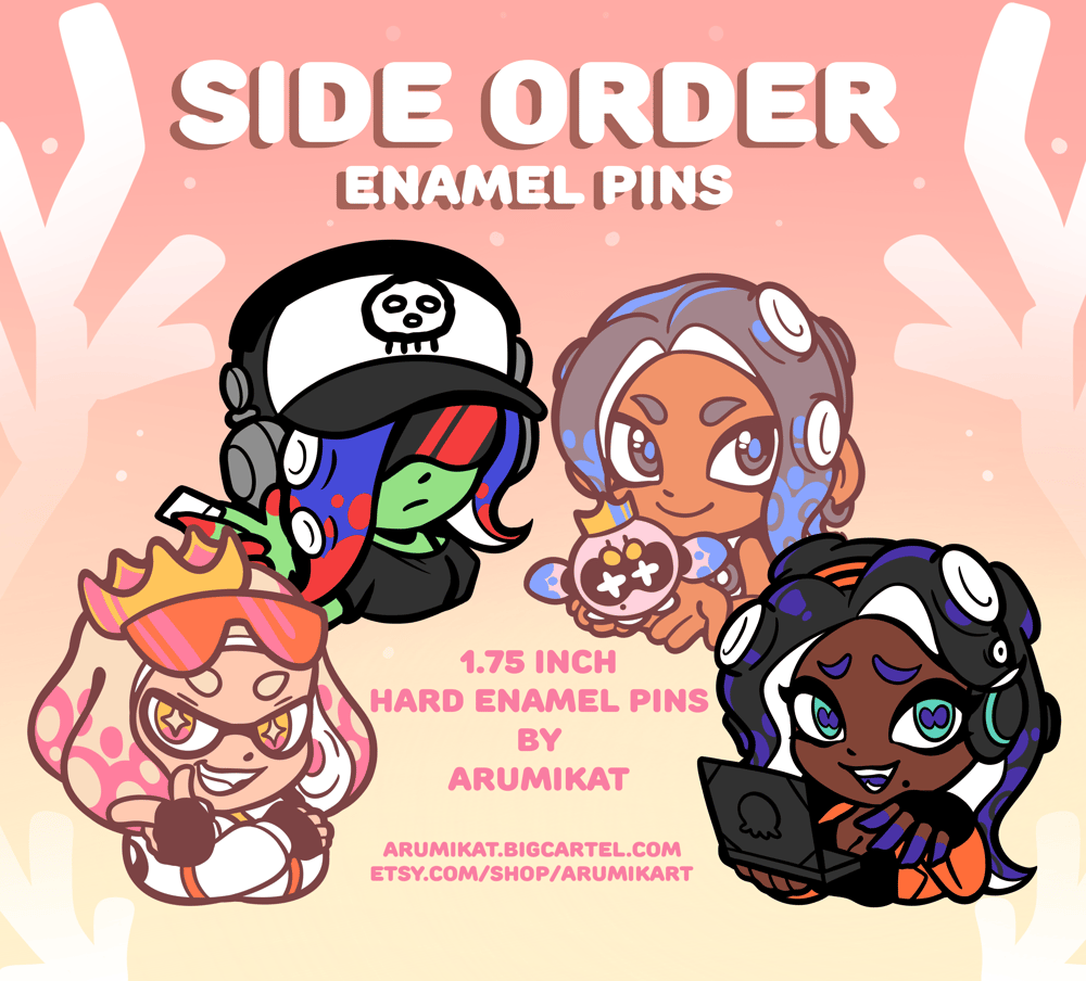 Side Order Enamel Pins