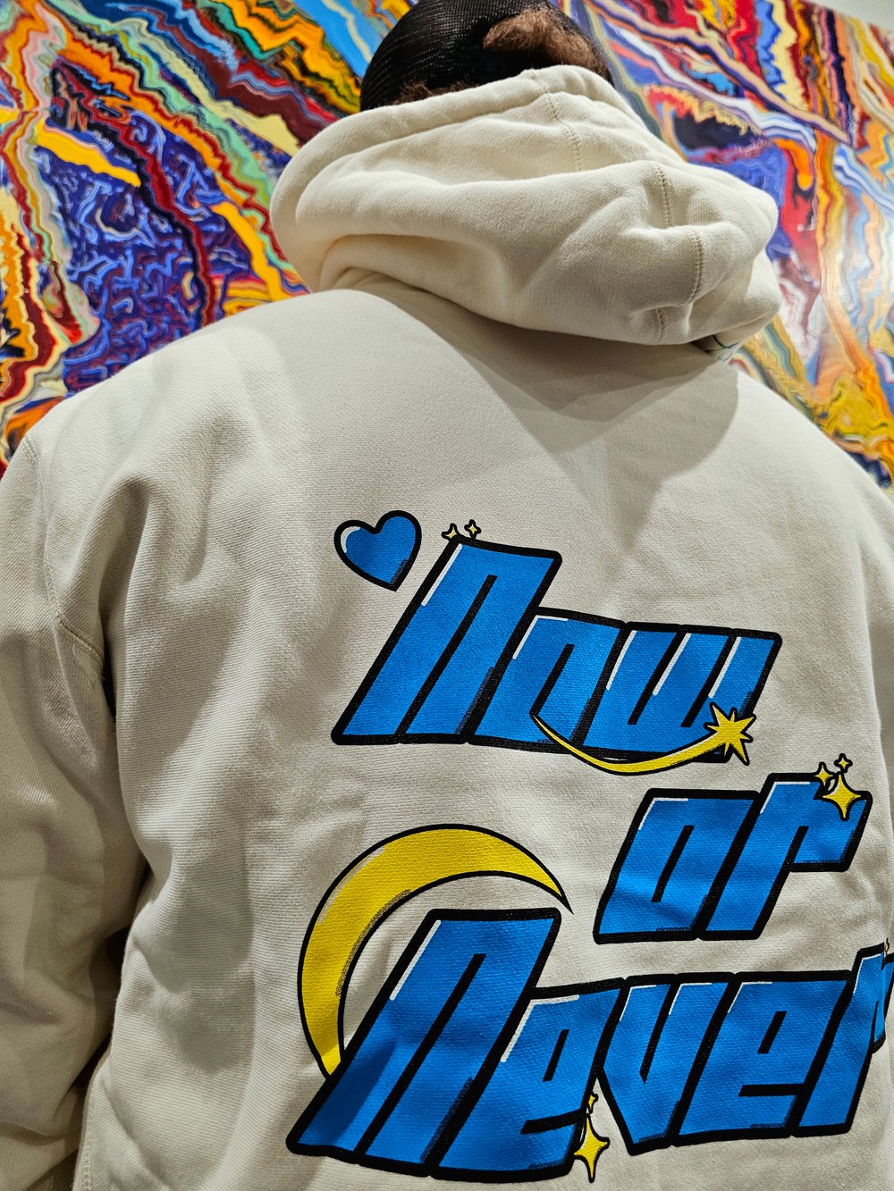 Now or Never studio hoodie