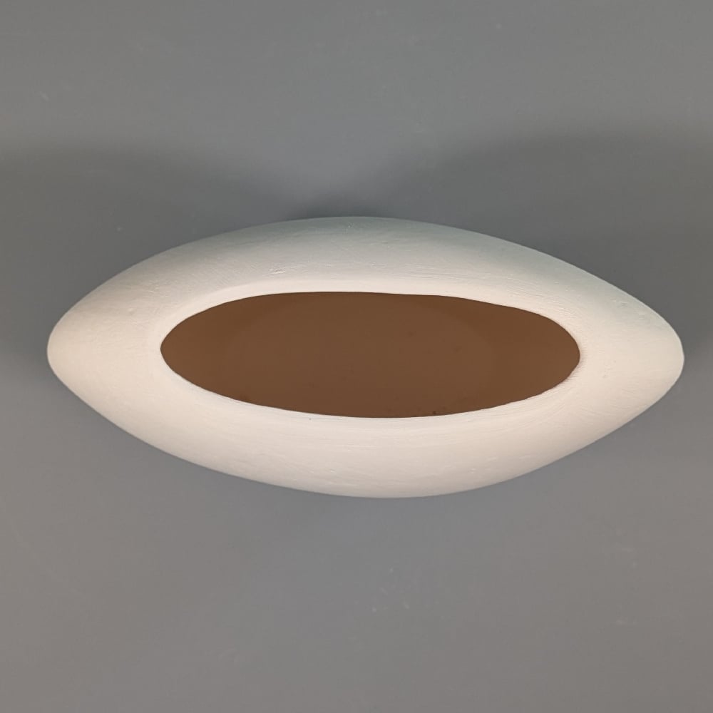 Image of Ceramic Bisque Minimalist Pillow Style Vase Ready to Paint 8" High