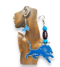 Image 1 of Detroit Lions Nfl Earrings 