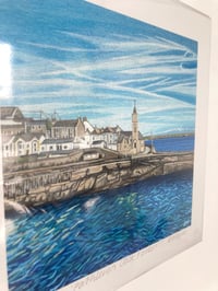 Image 2 of ‘PORTHLEVEN CLOCK TOWER’ PRINT