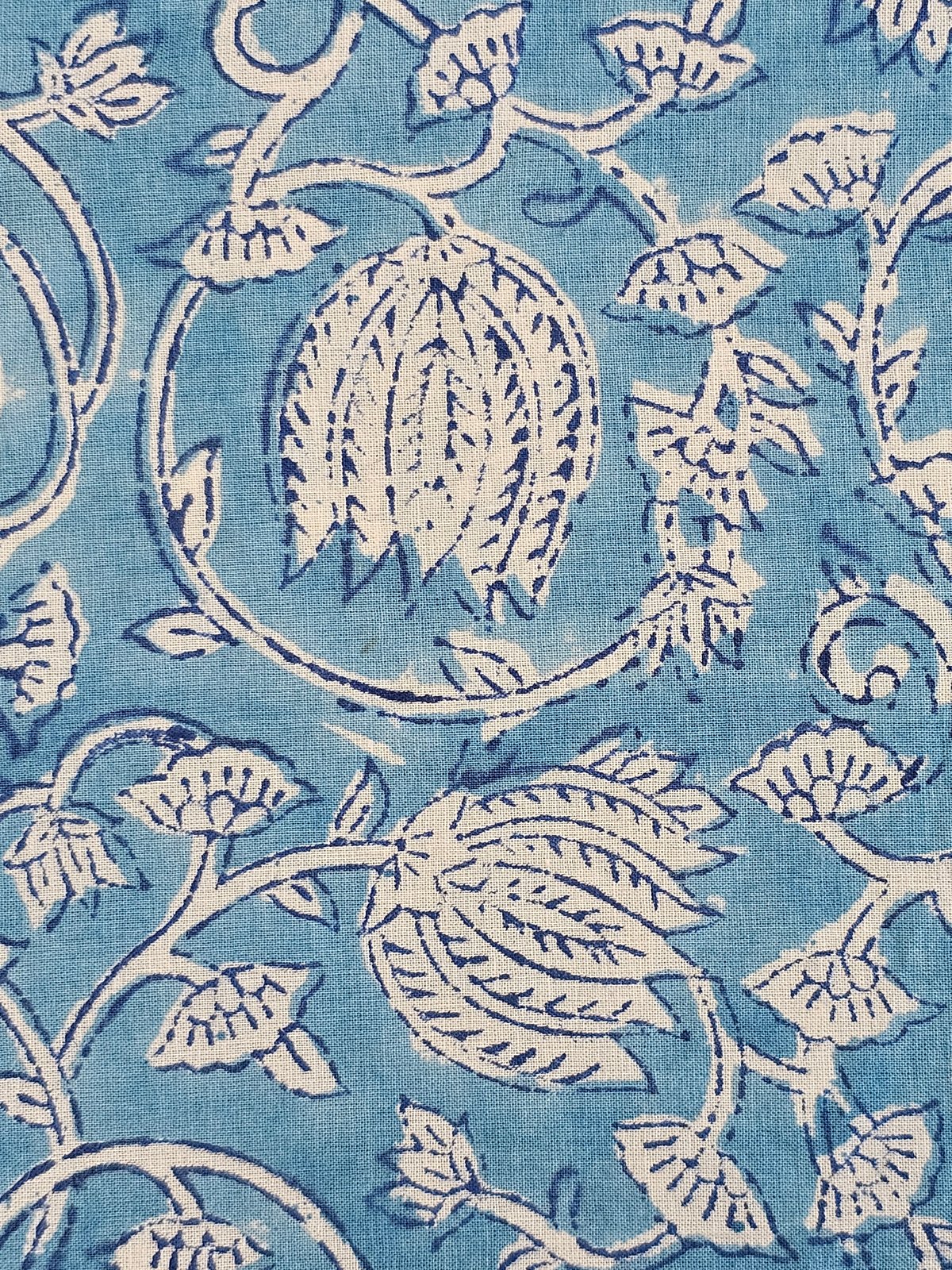 Image of Namaste fabric lotus bleu 