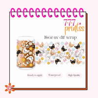 Chihuahua Bows UV DTF Cup Wrap