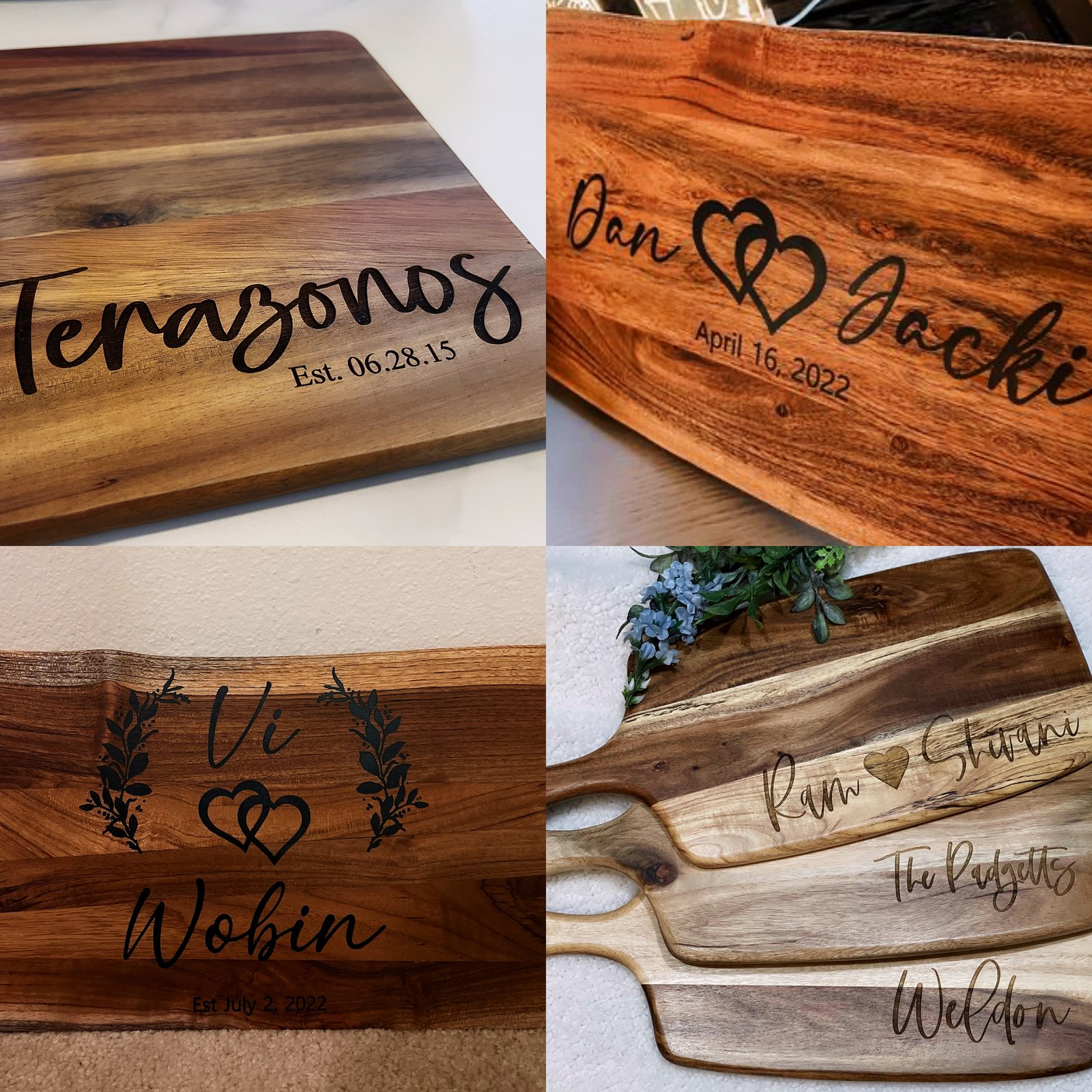 Custom store chopping board