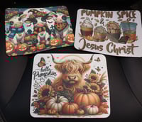 Image 4 of Hello Pumpkin with Bull Mousepad