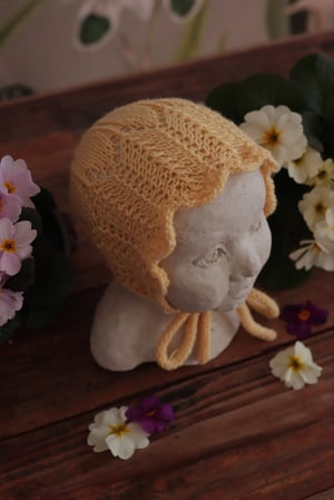 Image of Bonnet Bluebell - Vanilla Yellow - Newborn Size 