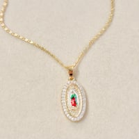 Image 2 of Virgin Mary Medal Necklace