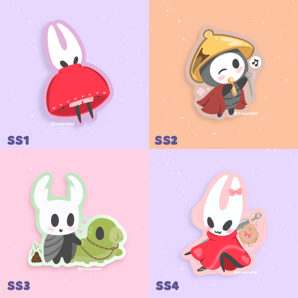 Image of SilkSong Stickers 🪡❤️