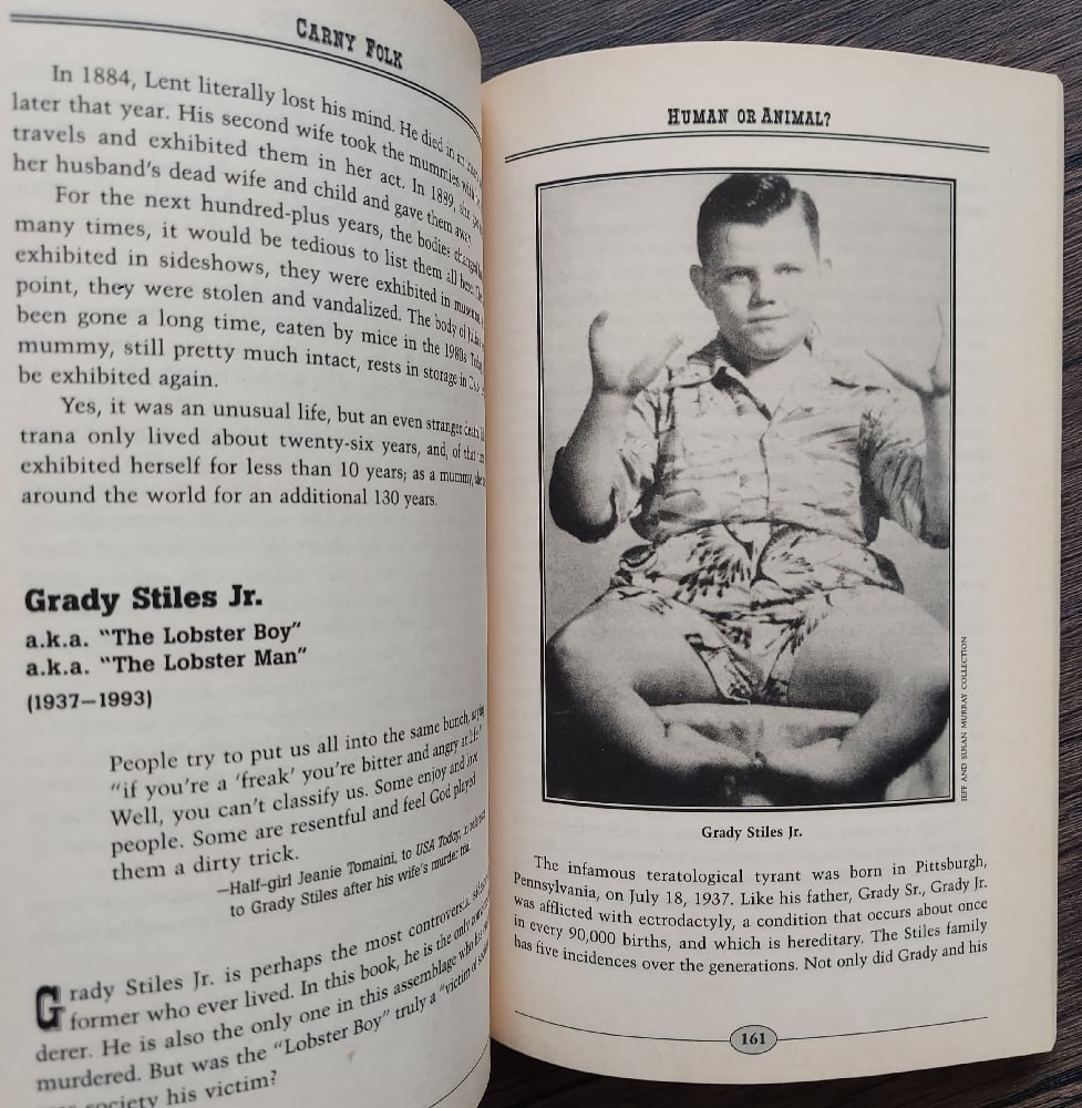 Carny Folk: The World’s Weirdest Sideshow Acts, by Francine Homberger