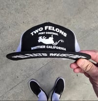 Image 1 of Two Felons "Pest Control" V2 Trucker (b/w)