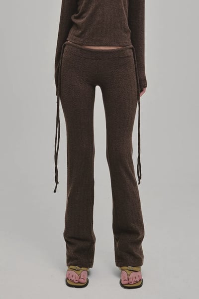 Image of GHOSTBOY - Dazed Knit Pants (Brown)