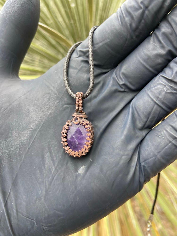 Image of Amethyst mini pendy 2