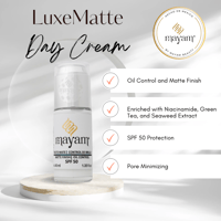 Image 3 of LUXEMATTE Day Cream Spf 50 By Mayam Beauty- 40 ml 