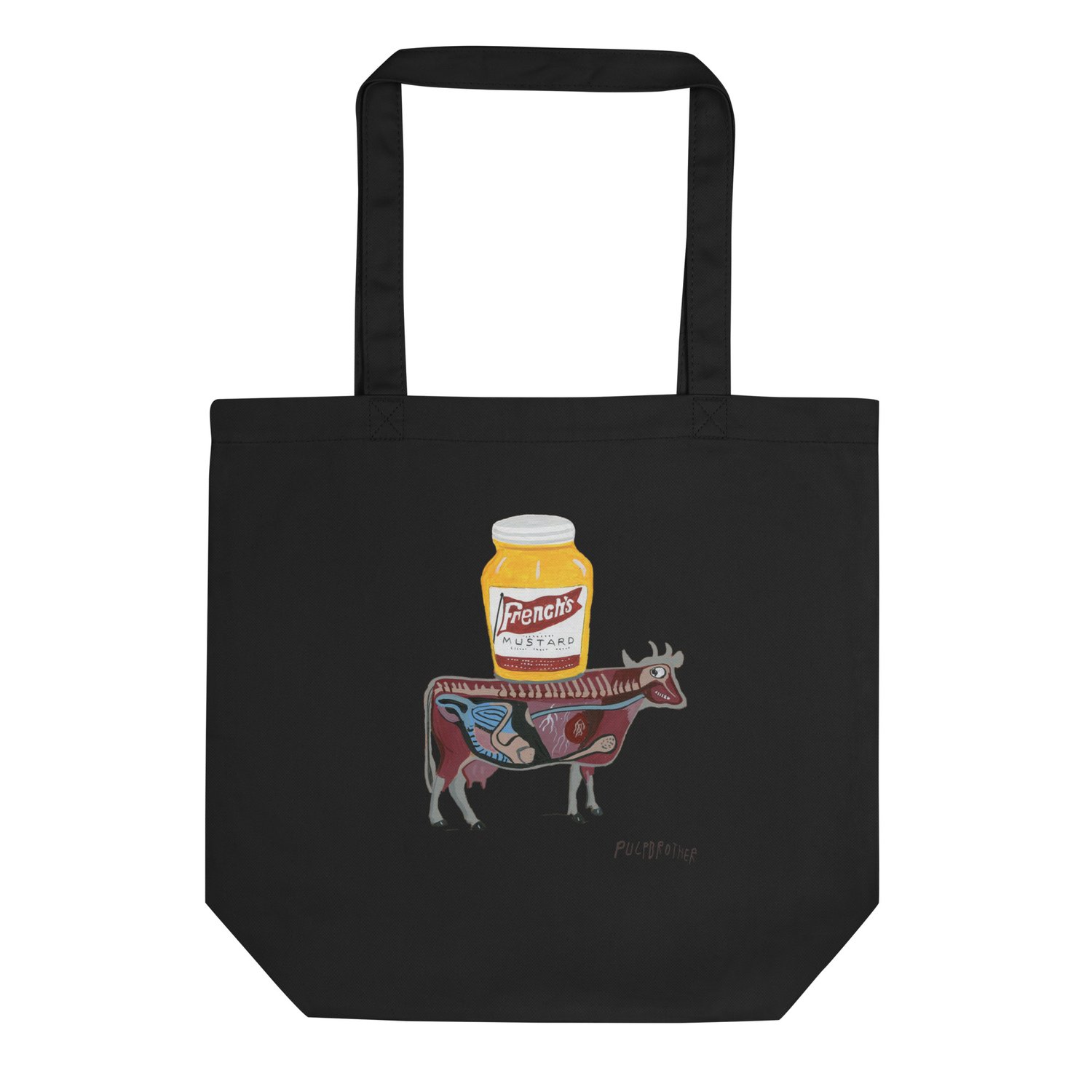 Image of MUSTARD COW TOTE BAG