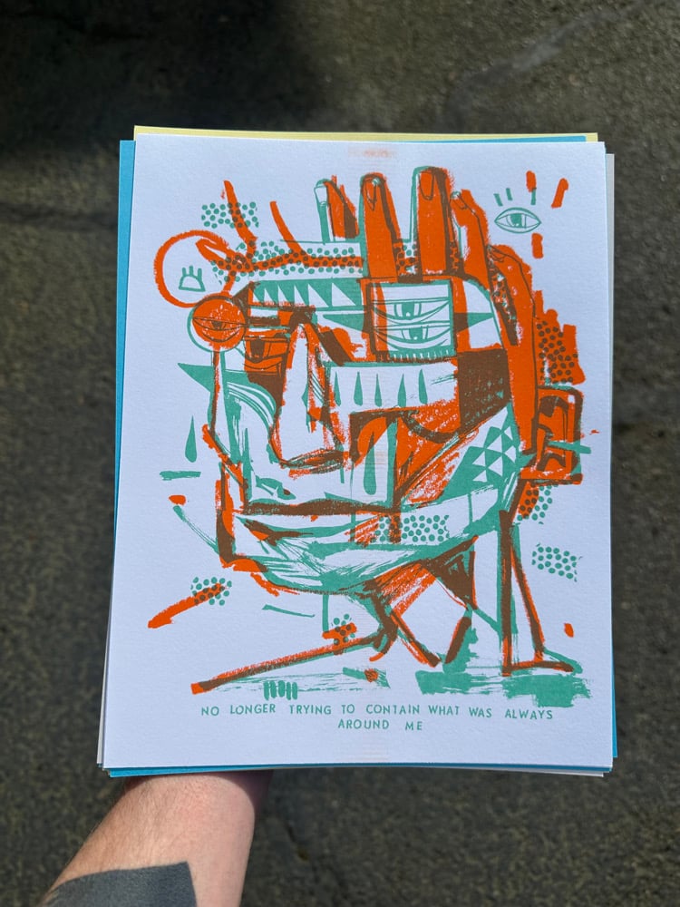 Image of around me riso print