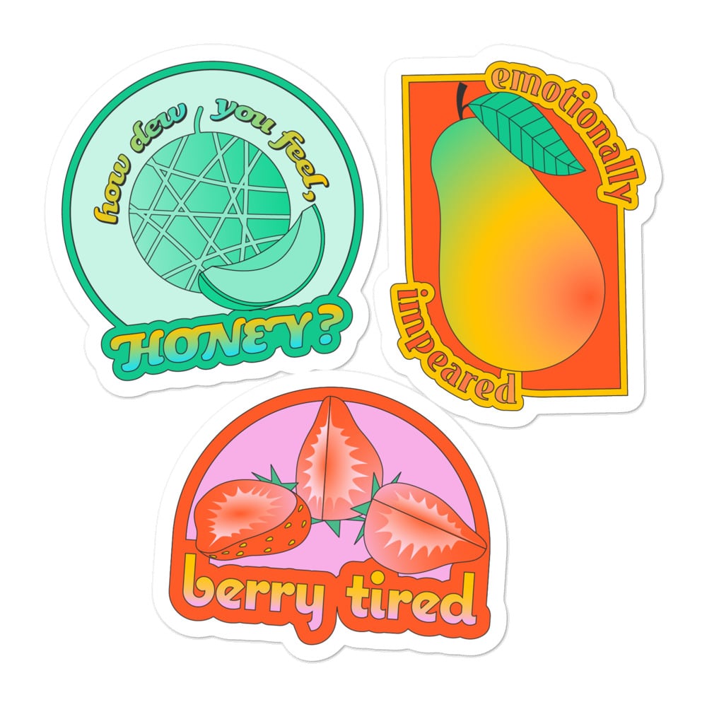 Image of Moody Fruity Stickers