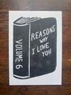 'Reasons Why I Love You' Blockprint