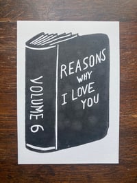 Image 1 of 'Reasons Why I Love You' Blockprint