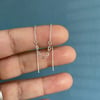Double thread earring