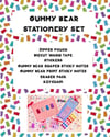 Gummy Bear Stationery Set