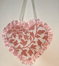 Image 3 of One-Off Upcycled Towel Heart Bag