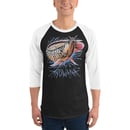 Image 2 of 3/4 Sleeve Raglan Arowana Shirt