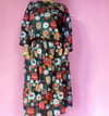 Ready Made Natve Floral 3/4 Sleeve Cropped Smock Top with Free Postage 