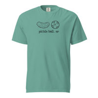Image 1 of "pickle ball.. er" Unisex Garment-dyed Heavyweight T-shirt