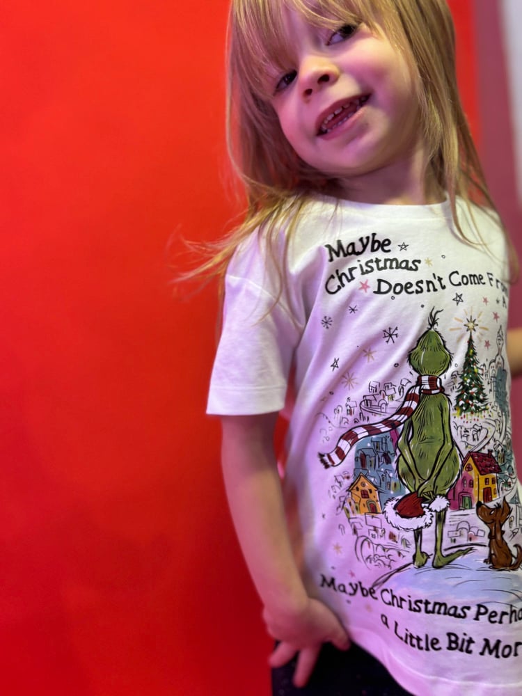 Image of A Christmas grinch children’s tee/sweater