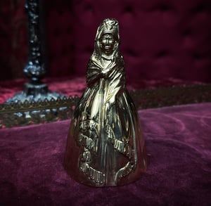 Image of Vintage Brass Lady Tea Bell