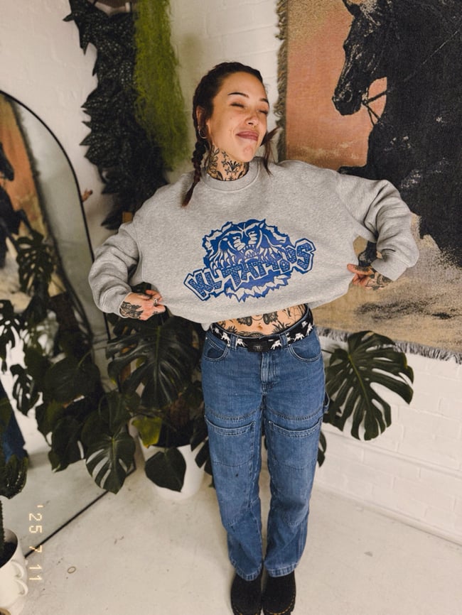 KL Tattoos “Blue Panther” Crewneck 